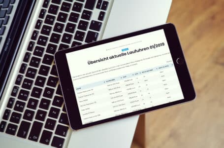 Übersicht aktuelle Laufuhren 01/2019