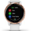 Garmin vivoactive 4S Sportuhr weiß/roségold