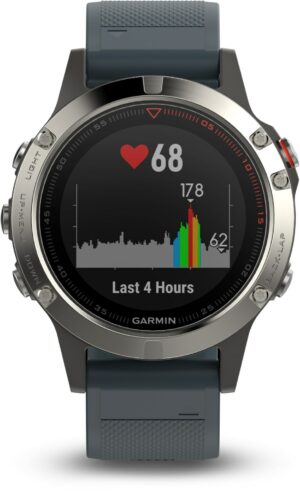 Garmin fenix 5 Sportuhr silber/blau