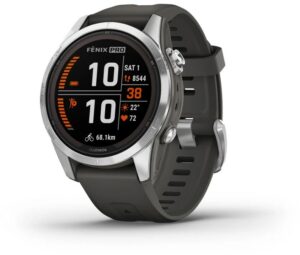 Garmin Fenix 7S Pro Solar (42mm) Sportuhr graphit/edelstahl