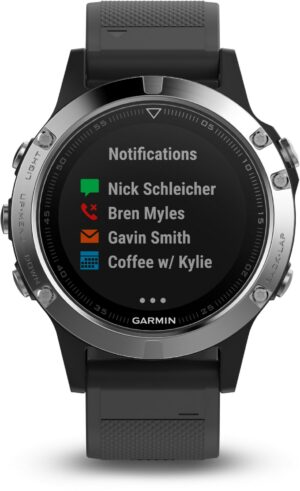 Garmin fenix 5 schwarz/silber