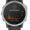 Garmin fenix 6S Solar Sportuhr silber/schwarz