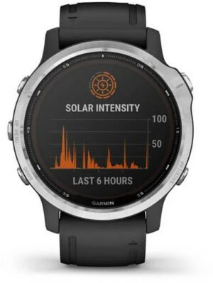 Garmin fenix 6S Solar Sportuhr silber/schwarz