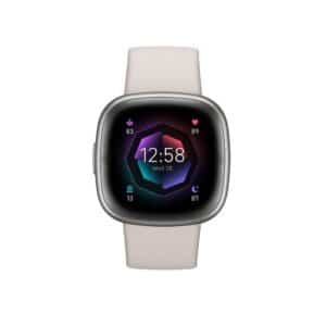 Fitbit Sense 2 - Mondweiß/Platin