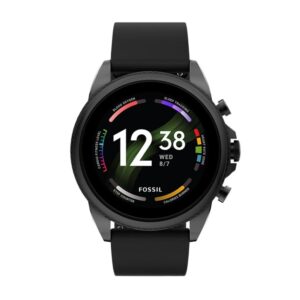 Fossil Gen 6 Smartwatch - 44mm | Silikonarmband | Schwarz