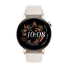 Huawei Watch GT3 - 42mm | Weiss/Gold | Lederarmband
