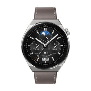 Huawei Watch GT3 Pro - 46mm | Grau/Silber | Lederarmband
